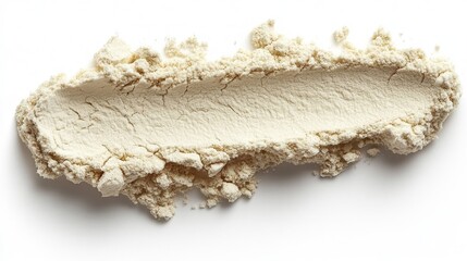 Powdered Substance, Top View, White Background