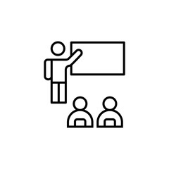 Presentation line icon
