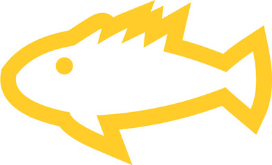 Marine Life Simple Fish Artwork