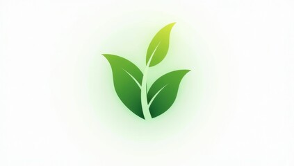 A company logo with a green leaf incorporated into the design, symbolizing environmental commitment