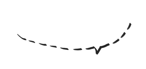 おしゃれでシンプルな手書き風の素材　点線のふきだし