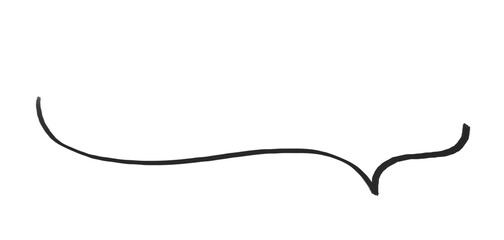 おしゃれでシンプルな手書き風の素材　ふきだし