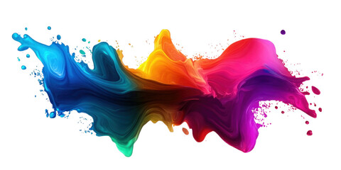 Obraz premium colorful ink splashes