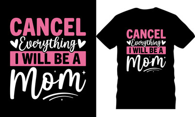 trendy Mom typography t-shirt design