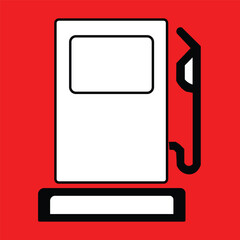 gas pump icon, gas station sign, vector gas pump