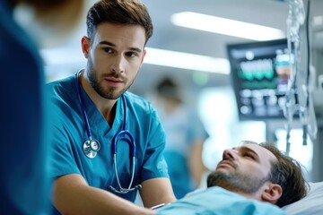 Healthcare Provider Performing Routine Examination on Patient