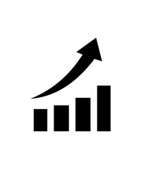 business graph and arrow