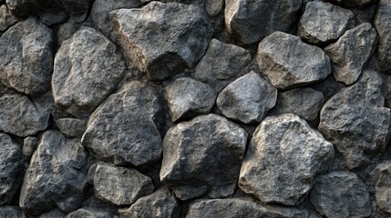 A Close Up View of a Stone Wall Made of Rocks