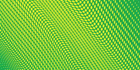 Yellow green halftone dots gradient pattern texture background. very unique dots. modern
