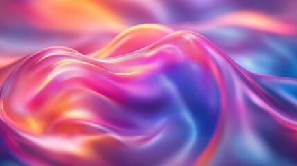 Abstract iridescent liquid form