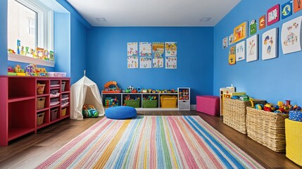 Playroom with Colorful Decor