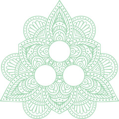 Beautiful flower art and mandala vector design