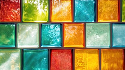 colorful tile background glass window
