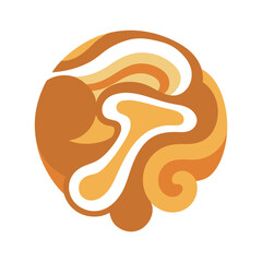 Psychedelic dream 70s groovy art illustration