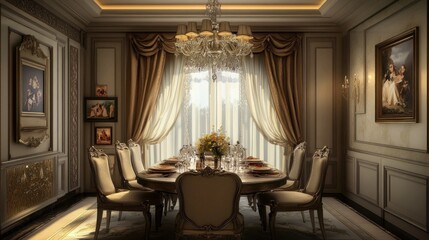 Luxurious Dining Room Interior