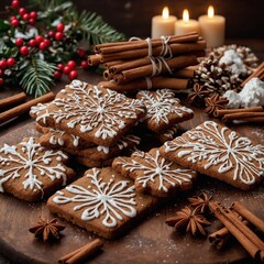 christmas cookies and spices
