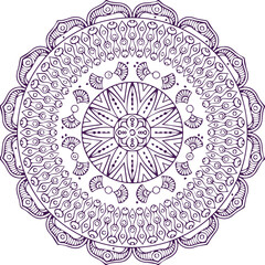 Beautiful flower art and mandala vector design