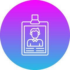 Fototapeta premium Id Icon