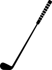Golf club icon.golf stick for sports apps, websites and design element. Game equipment. Professional sport, classic golf club for official competitions and tournaments. Isolated illustration.