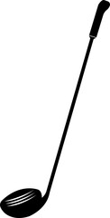 Golf club icon.golf stick for sports apps, websites and design element. Game equipment. Professional sport, classic golf club for official competitions and tournaments. Isolated illustration.
