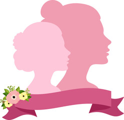 International Women's Day Silhouette Banner