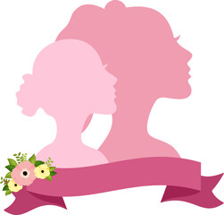 International Women's Day Silhouette Banner