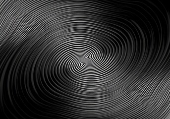 Monochrome wavy lines forming a hypnotic optical illusion.