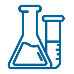 laboratory bottle color icon