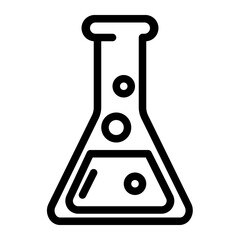 dangerous chemicals line icon