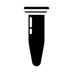 laboratory tube solid icon