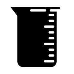 measuring cup solid icon