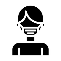 wear a mask solid icon