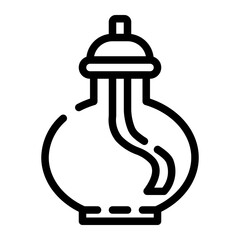 Bunsen cut line icon