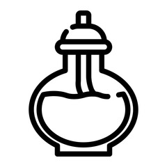 Bunsen cut line icon