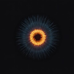Fototapeta premium energy power explosion effect isolated on a black background