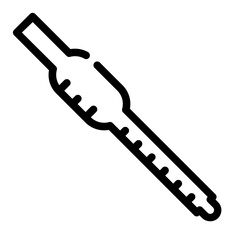 glass funnel cut line icon
