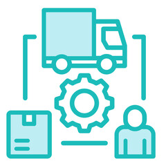 Supply Chain  Icon Element For Design