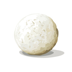 2D flat vector illustration Mexican Snowball icon isolated on a white background.


