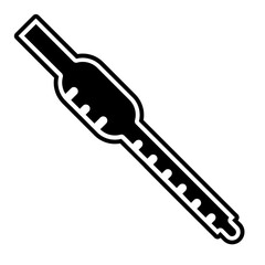 glass funnel glyph icon