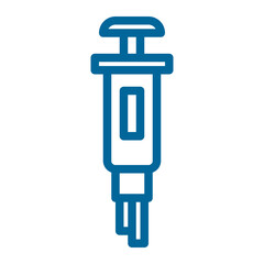 micro pipette color icon