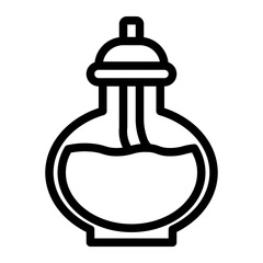 Bunsen line icon