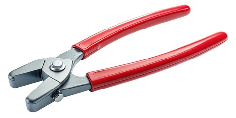 Close-up of Hand Using Professional Tile Nippers, Ceramic Tile Breaking, DIY Home Improvement