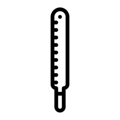 thermometer line icon
