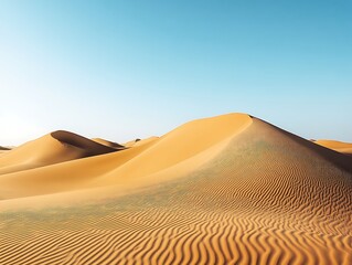 a sand dunes in the desert