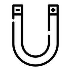 magnet u cut line icon
