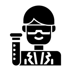 laboratory staff_2 glyph icon