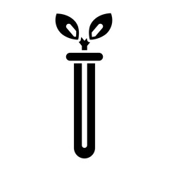 plant laboratory glyph icon