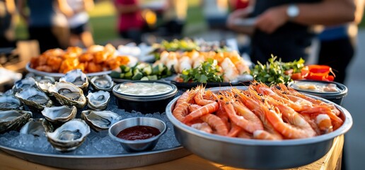 Fresh seafood buffet