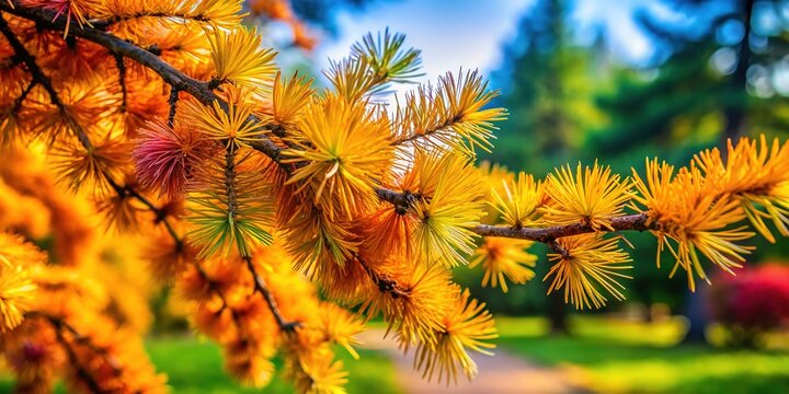 Kempfer's Larch Stiff Weeper Park Tree Stunning Photo