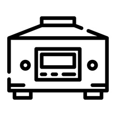 incubator cut line icon